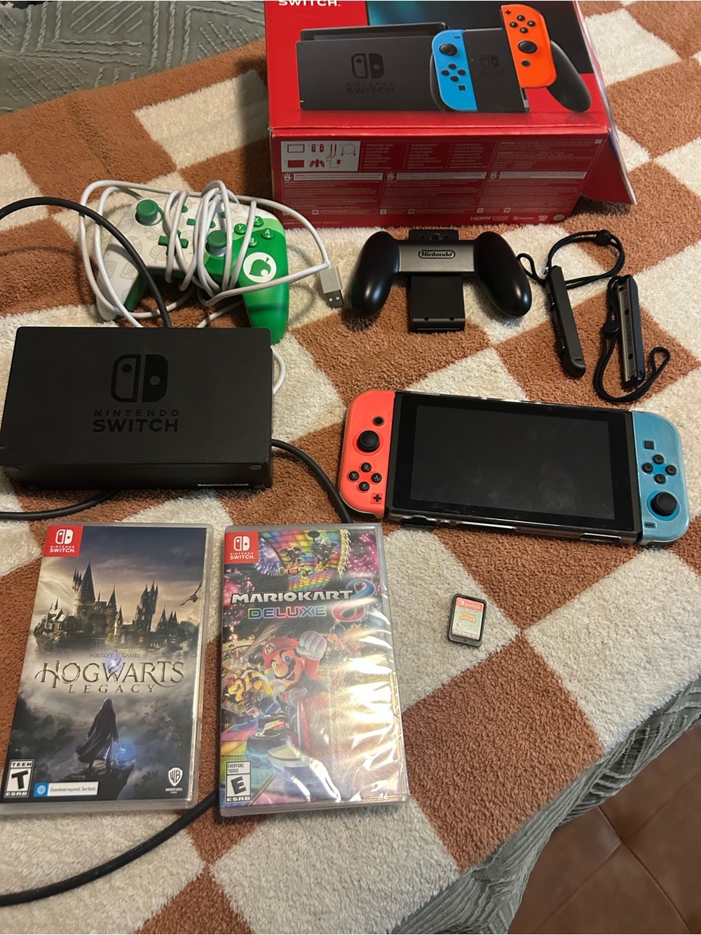 Nintendo Switch Console with Neon Red & Neon Blue Joy-Con Controllers